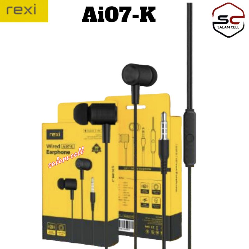 Headset Rexi Ai07-K Stereo Surround Original Rexi Ai07k Garansi Resmi