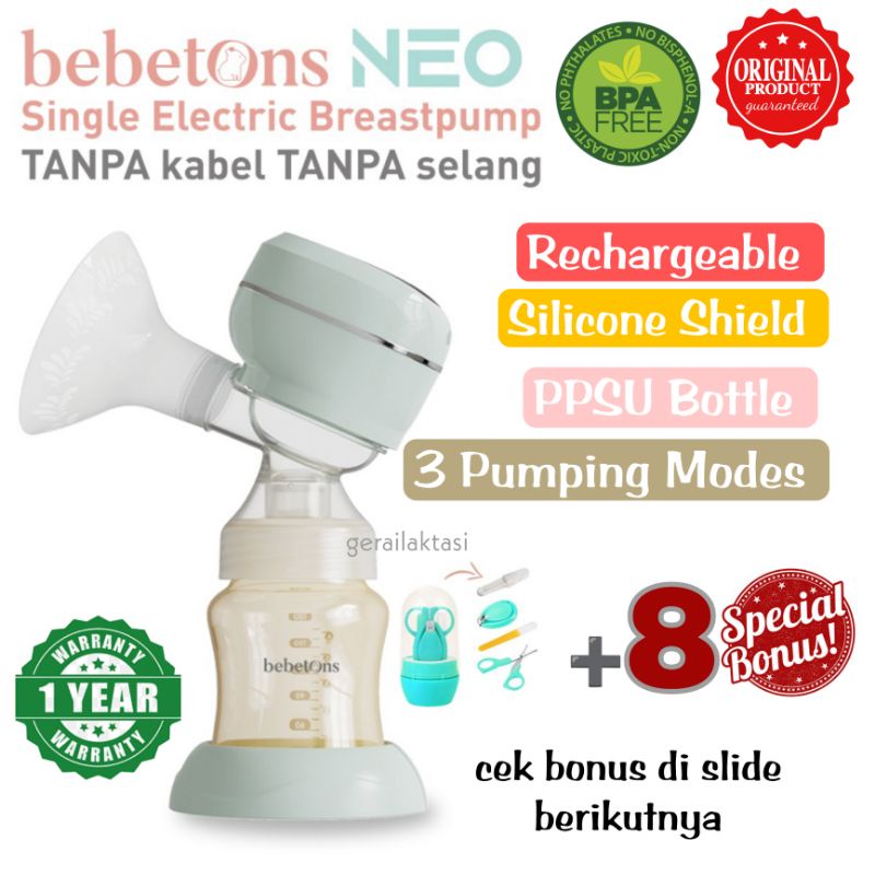 BEBETONS NEO MINI ELECTRIC BREAST PUMP