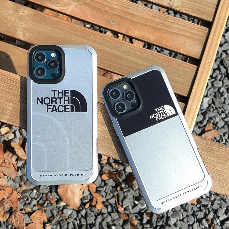 IPHONE Mewah Sederhana Mode North Brand Plating Lensa Frame Case Untuk Iphone14 13 12 11 ProMax Warna Lembut Bumper Shockproof on 14Plus Hard Acrylic Cover