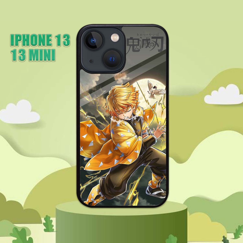 Case Glossy  | Iphone 13  | 13 MINI | Casing Hp Kilau Motif ANIME API