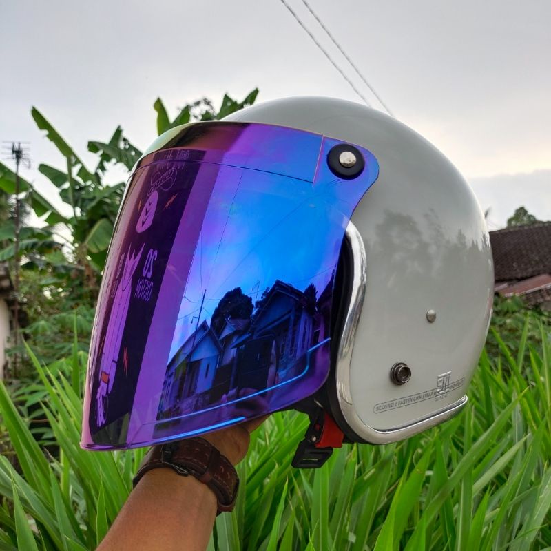 HELM BOGO DEWASA FULL LEHER SNI KACA VENOM