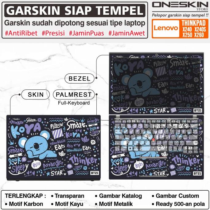 Garskin Sticker Laptop Lenovo Thinkpad X240 X240S X250 X260 Full Body