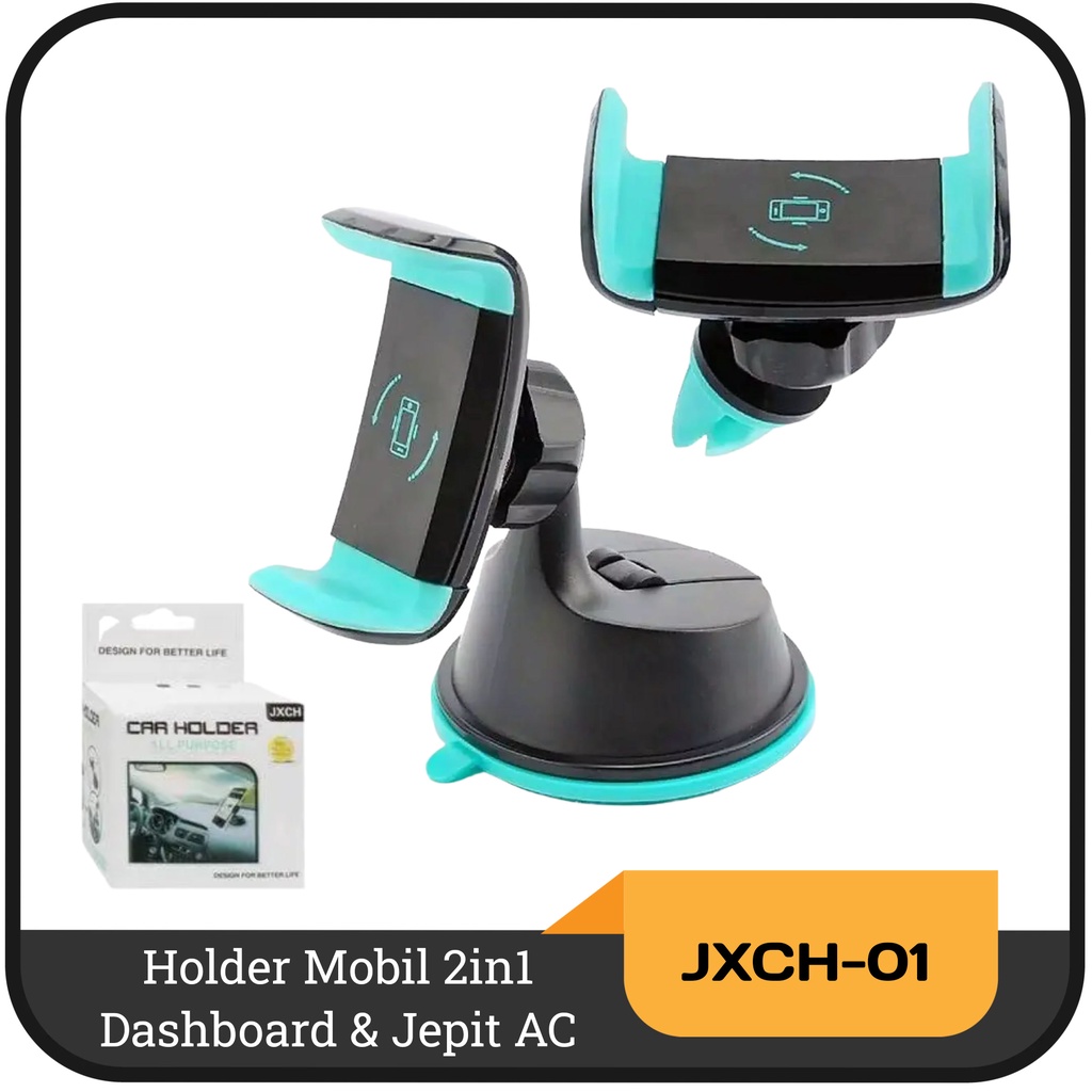 Holder Mobil 2in1 Dashboar dan Jepit AC JXCH -01