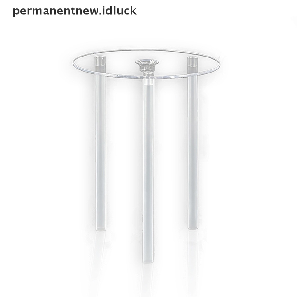 [luckypermanentnew] Multi-layer Penyangga Kue Set Bingkai Kue Praktis Stand Dessert Bulat Support [ID]