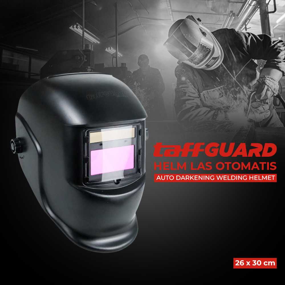 TaffGUARD DEKO Helm Las Otomatis Auto Darkening Welding Helmet - MZ224