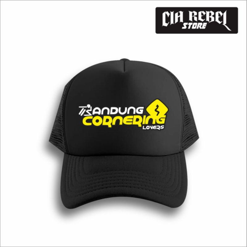 Topi Trucker Jaring Bandung Cornering - Hitam Store