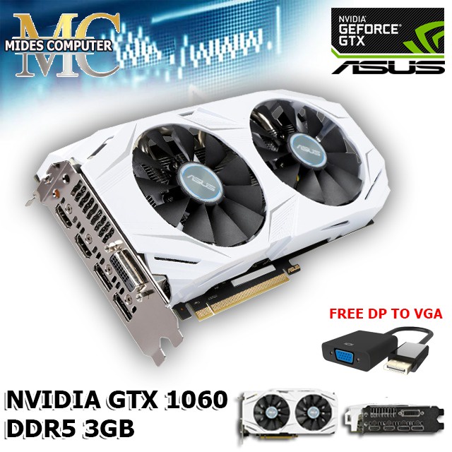 VGA CARD NVIDIA GTX 1060 3GB DDR5 256 BIT