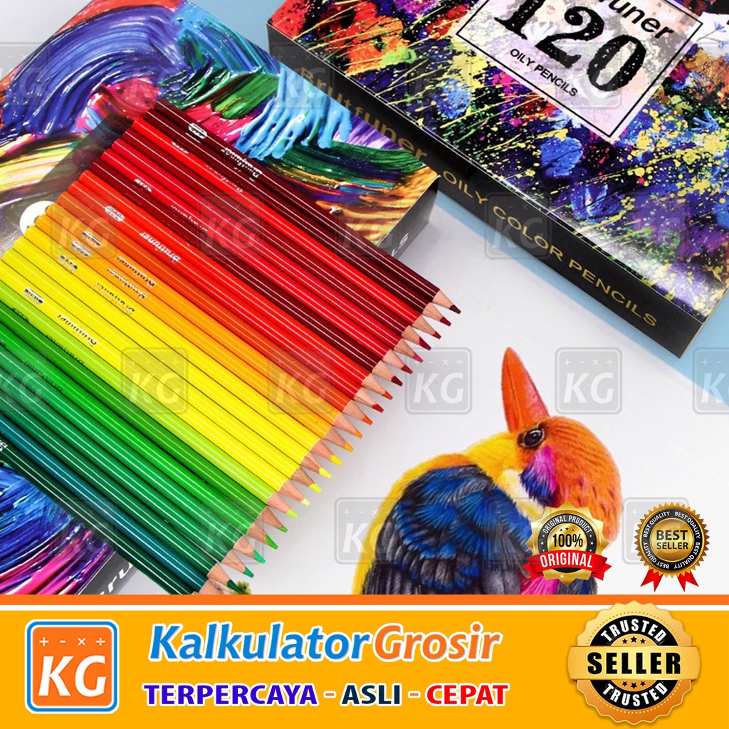 Pensil Warna Brutfuner Painting Oil Pencil Artist Color Pencil Set 120 Proffesional Coloring Oil Base