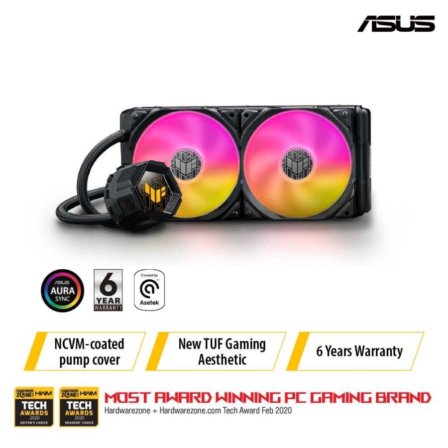 ASUS TUF LC 240 RGB AIO CPU LIQUID COOLER 240mm Aura Sync ARGB