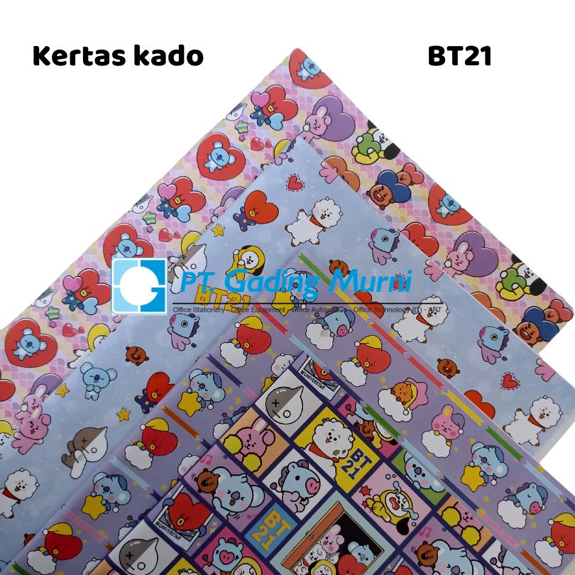 

KERTAS KADO BT21 - DOFF