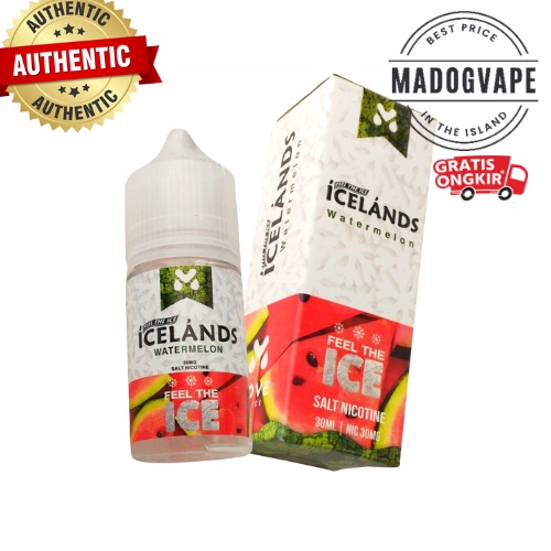 Liquid Saltnic Icelands Watermelon 30ml | Icelands Semangka | Icelands Saltnic Watermelon | Icelands Salt