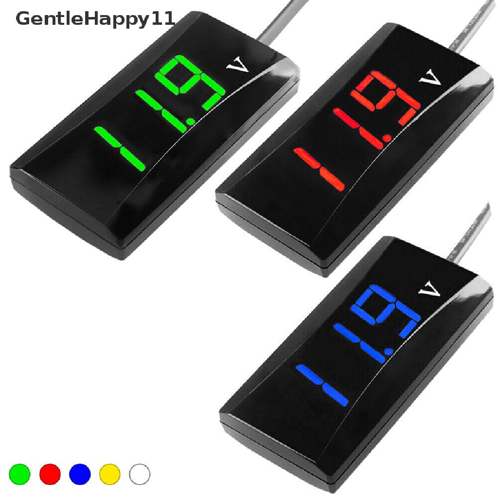 Gentlehappy Voltmeter DC 8-18V LED Display Digital Panel Volt Pengukur Tegangan Tester Detector id