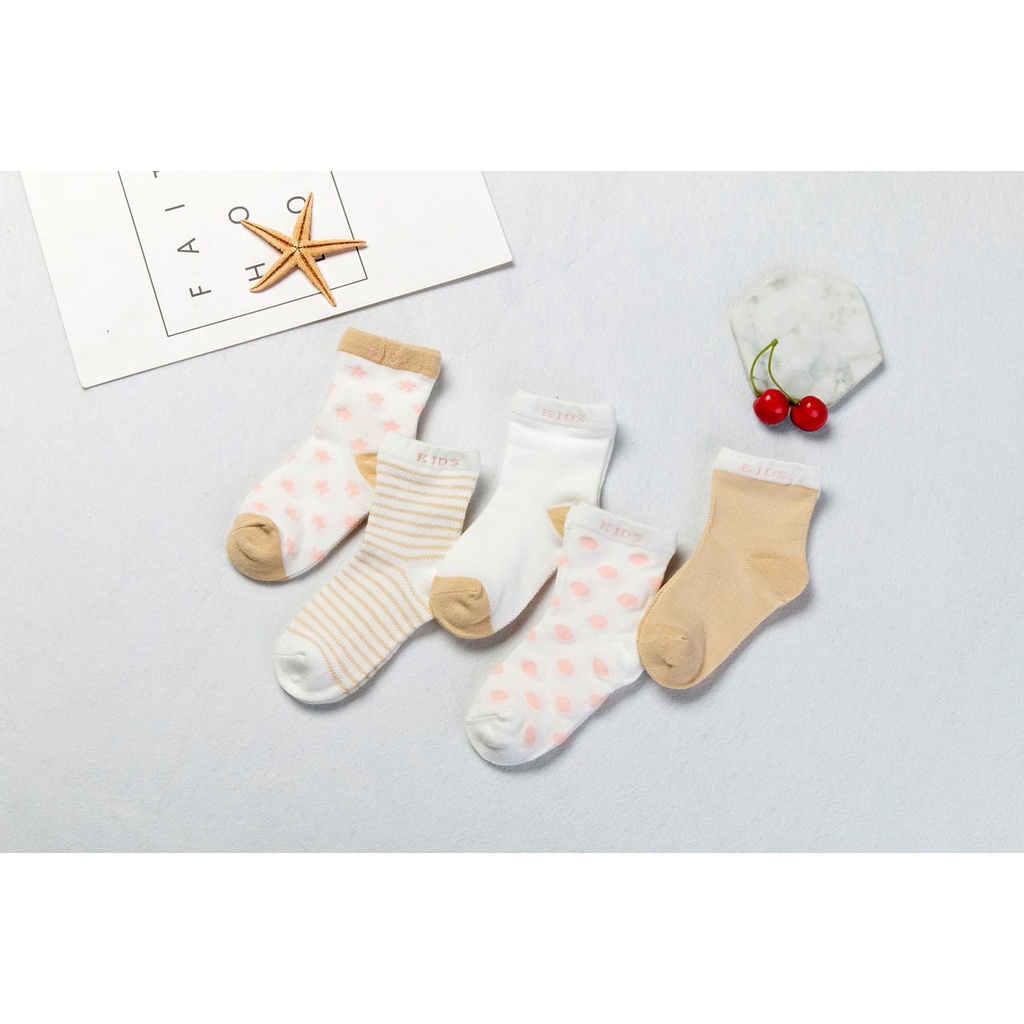 LID147 - 5in1 Kaos Kaki Bayi Baby Socks isi 5 pasang kaos kaki anak balita- Your Affordable Quality!