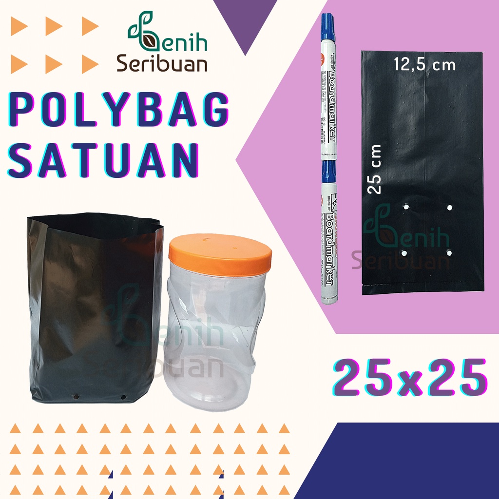 Benih Seribuan - Polybag Tanaman 25x25 Tebal