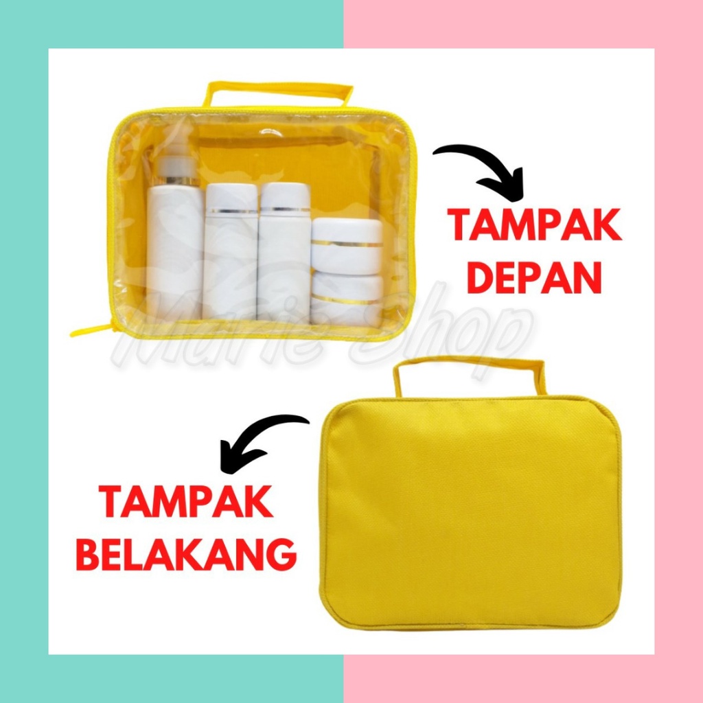 [ ARK ] POUCH KOSMETIK - TAS KOSMETIK - POUCH MIKA TRANSPARANT