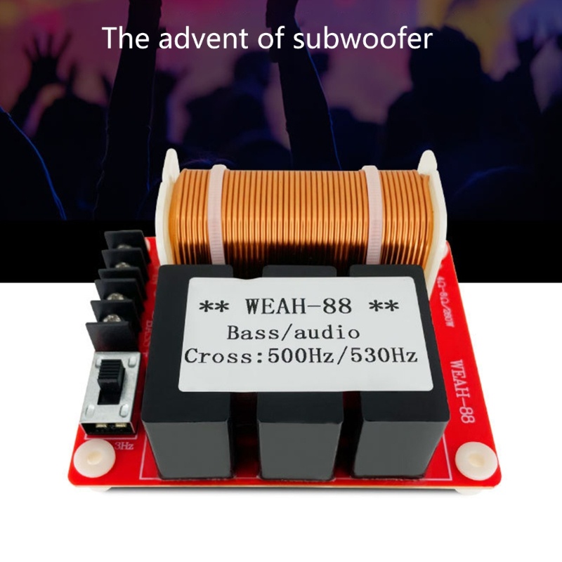 Zzz Pembagi Frekuensi Subwoofer Bass Murni Speaker Profesional Crossover Speaker Filter Loudspeaker 260W 500-530Hz