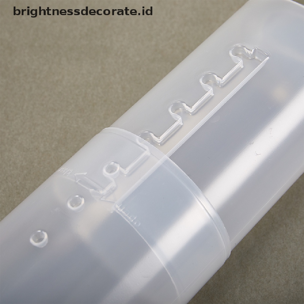 [Birth] Adjustable Height PVC Tempat Kuas Makeup Display Storage Cup Organizer Dengan Tutup [ID]
