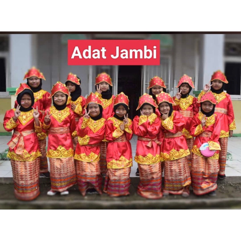 Baju adat anak Jambi satuan (Laki/Cewek)