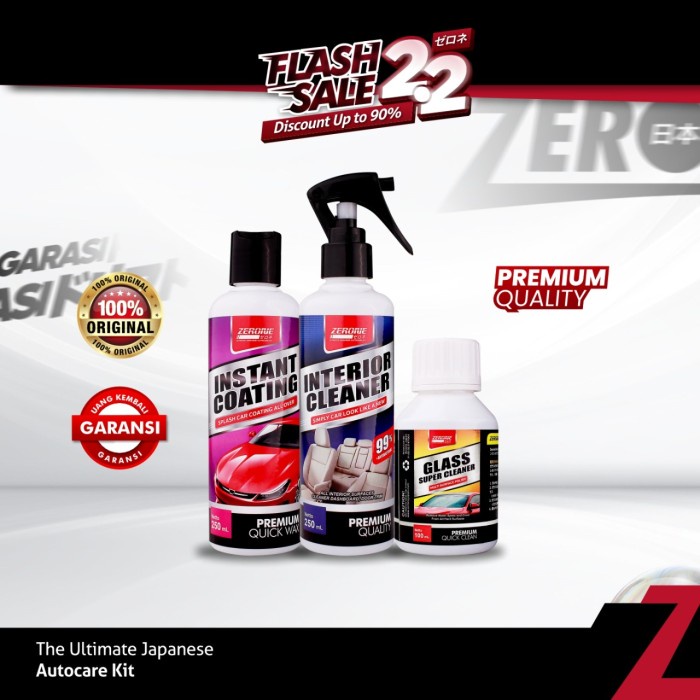 Jamo Coating Mobil Paket Zerone Japan Glass Super Cleaner Interior Cleaner