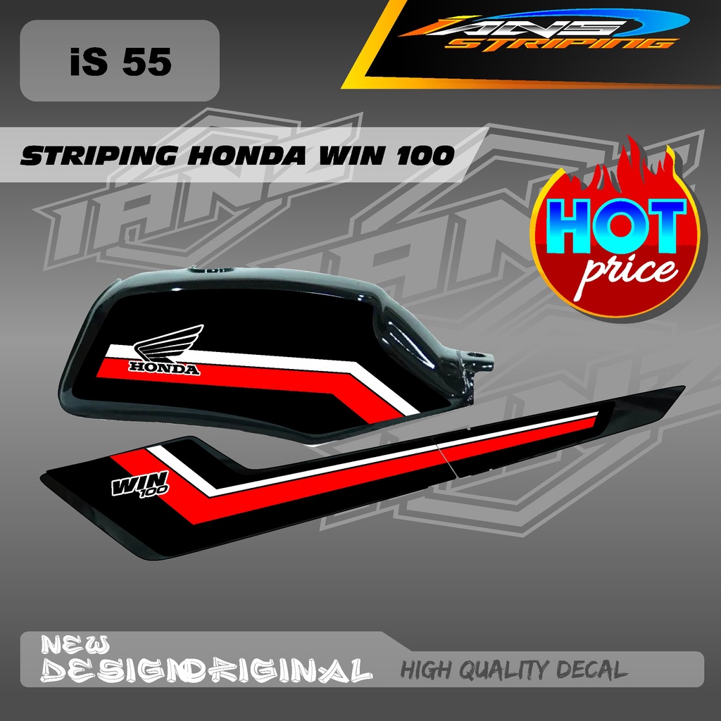 STRIPING LIST TANGKI WIN100 CUSTOM DECAL HOLOGRAM / NON HOLOGRAM IS55