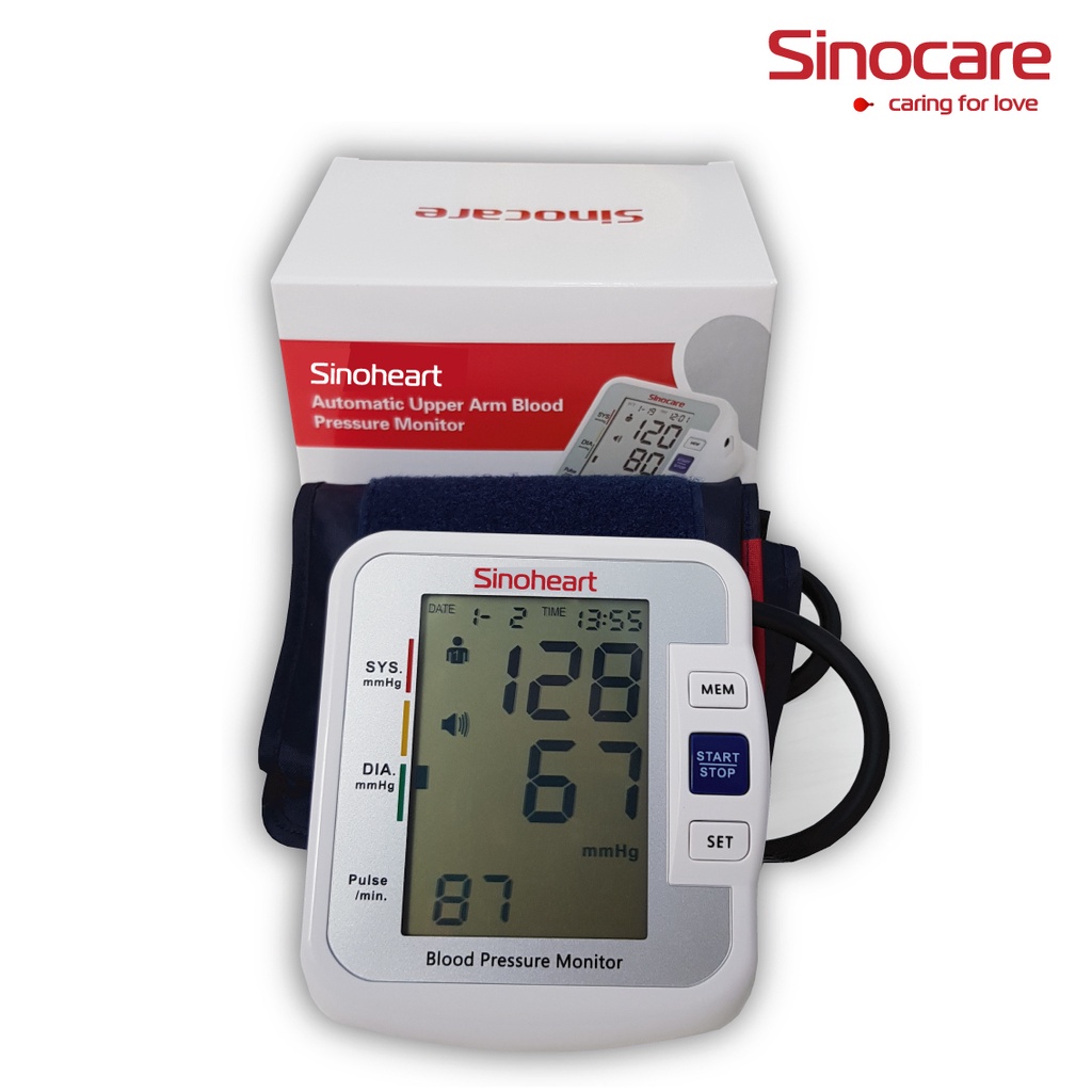 TENSIMETER DIGITAL SINOHEART SINOCARE BA01. ALAT UKUR TEKANAN DARAH OTOMATIS