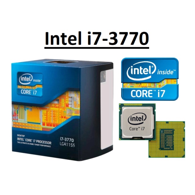 Processor Intel Core i7 3770 Speed 3.4 Ghz Malay/Costarica Gen 3 Support Mainboard Ddr3 H61 / Chipset B75 Intel 1155 TRay No Box