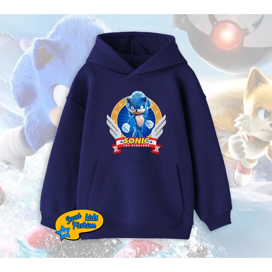 Jaket Hoodie Anak Sonic The Hedgehog Sweater Anak Sonic The Hedgehog