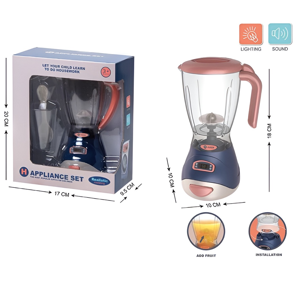 Appliance Mixer &amp; Juicer | Mainan Masak-Masakan Anak Perempuan | Kado Ulang Tahun Anak Cewek 3-4-5-6 Tahun