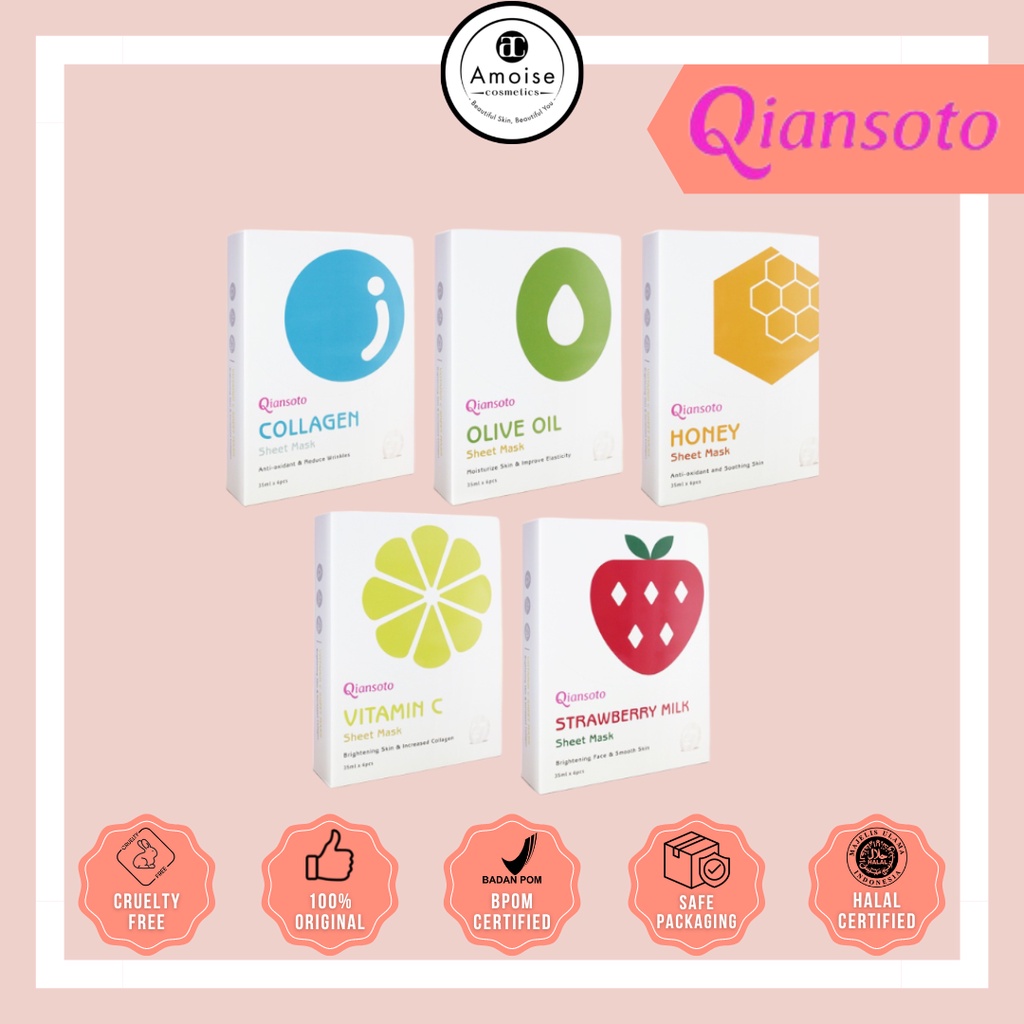 QIANSOTO SHEET MASK [1 BOX= 6sachet]