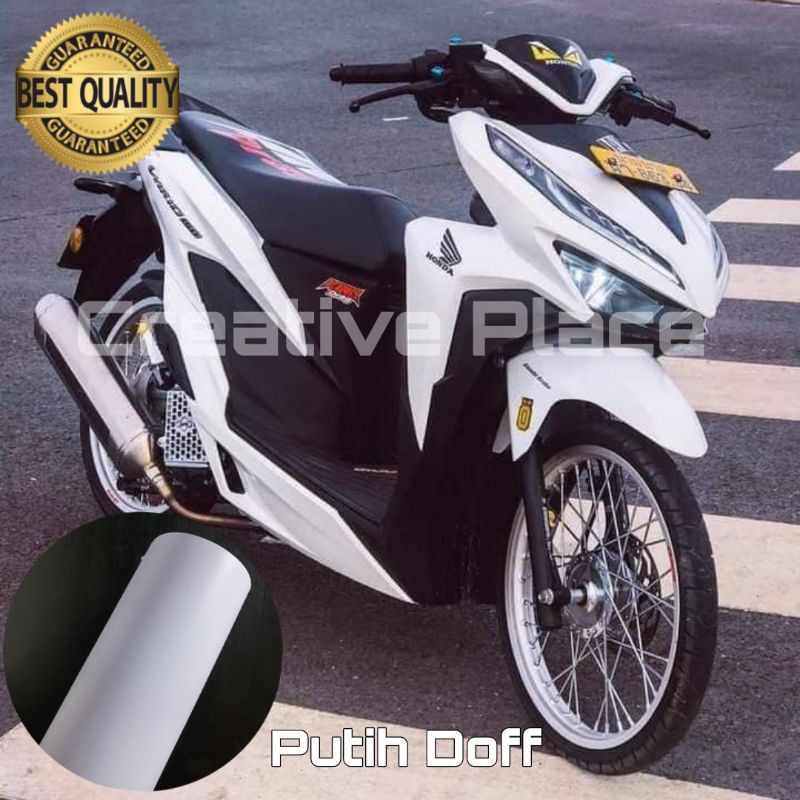 skotlet motor warna putih doff skotlet putih dopp