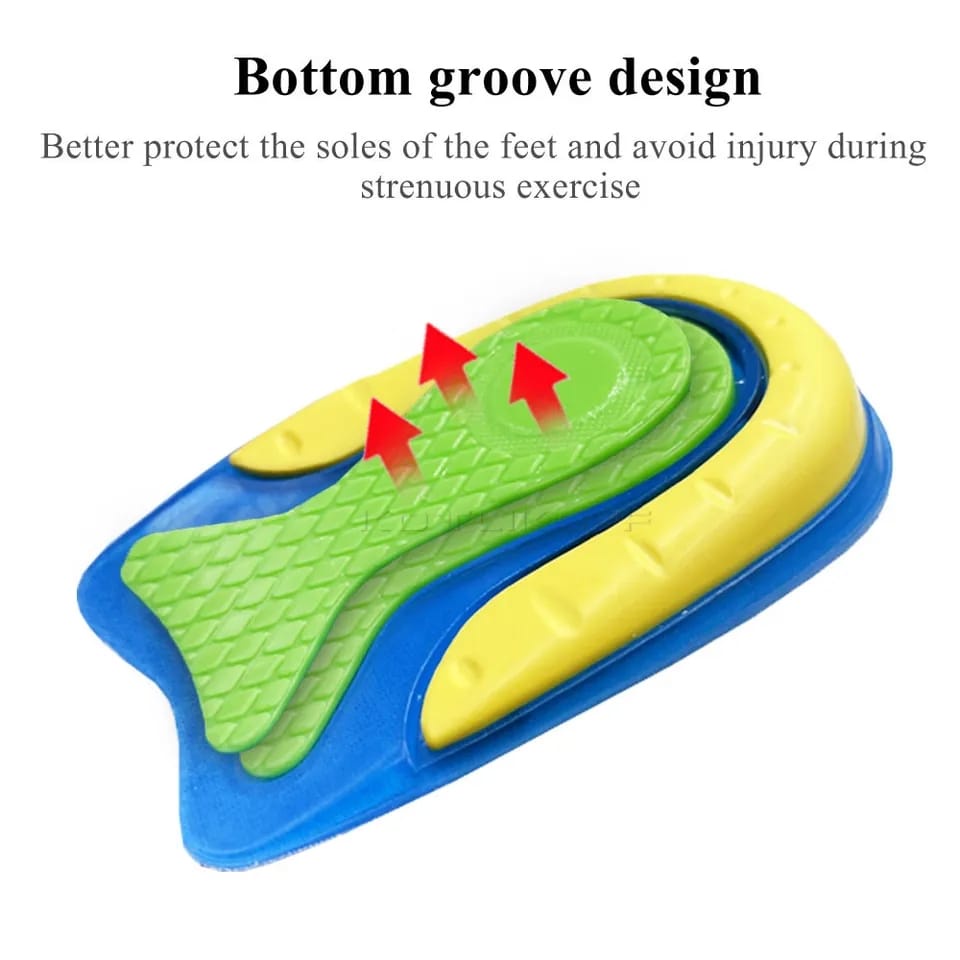 INSOLE SEPATU UNTUK TUMIT SAKIT PLANTAR FASIITIS SOL TUMIT PRIA DAN WANITA GEL SILIKON