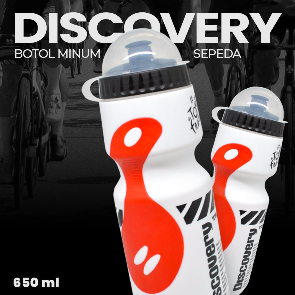 Discovery Botol Minum Sepeda 650ml - 3026 - White