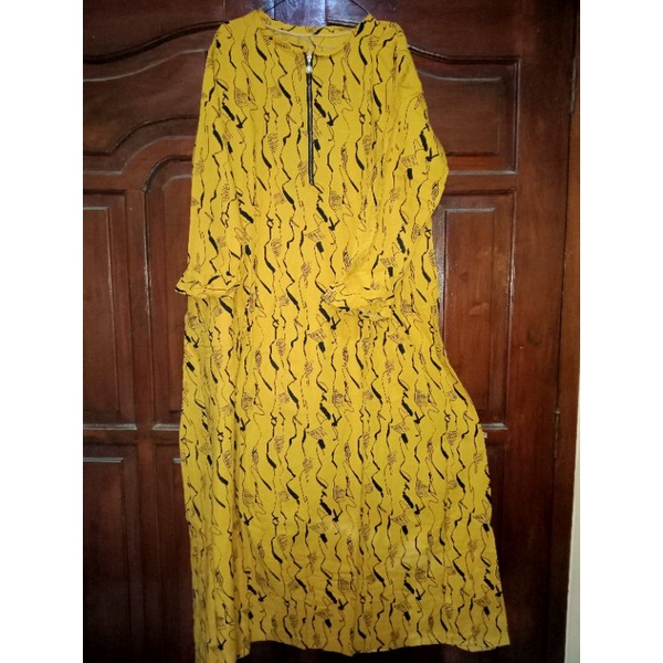 Gamis preloved katun Madina motif