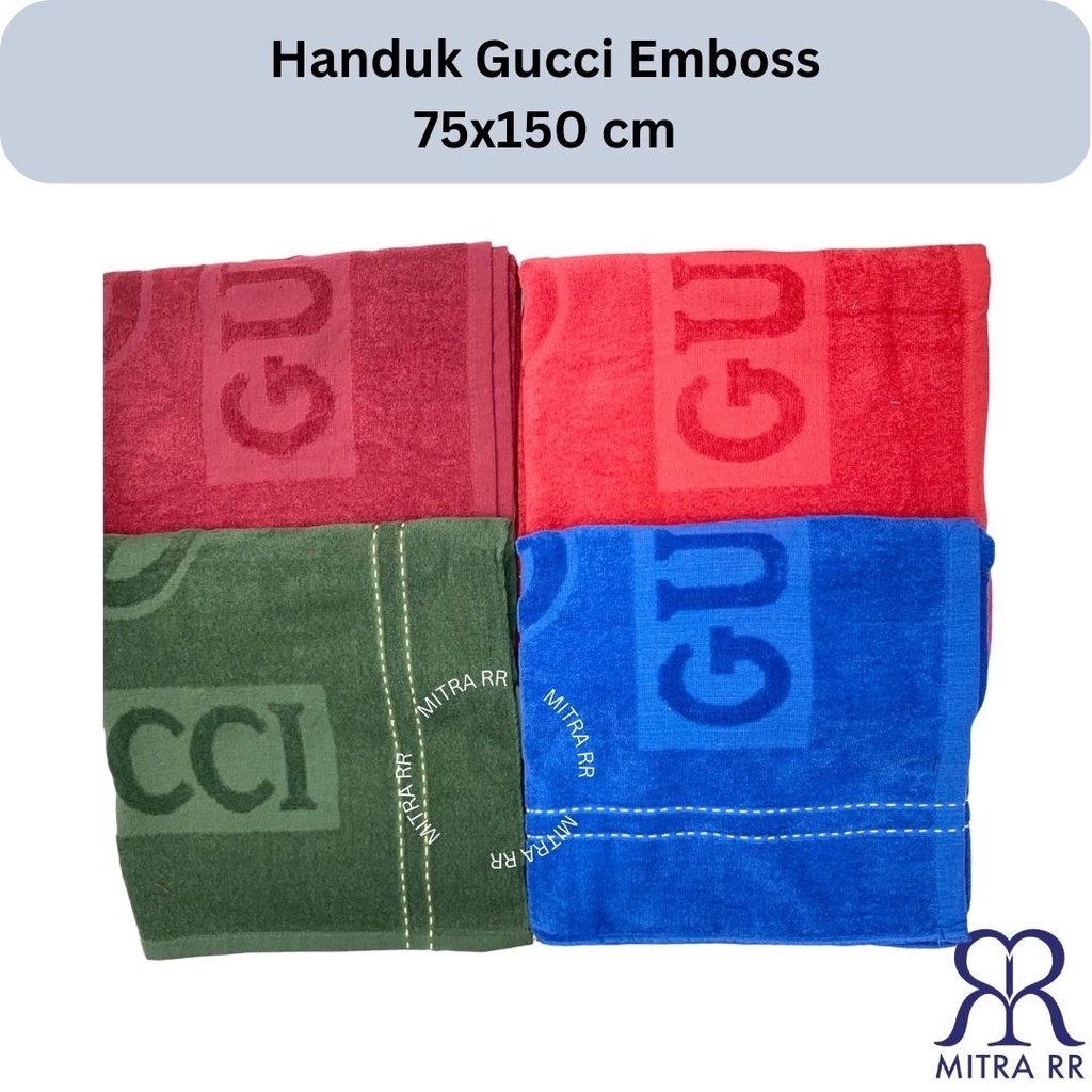 Handuk Guci Wangi Embos | Handuk Mandi Dewasa 75 x 150cm