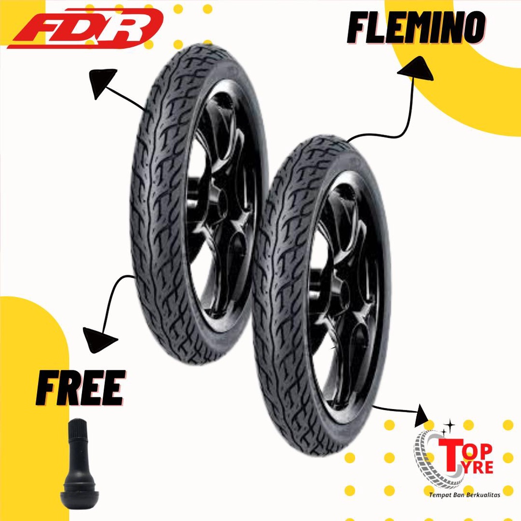 PAKET BAN MOTOR MATIC RING 14 // FDR FLEMINO 90/90-14 & 100/90-14 TUBELESS // BAN MOTOR LEXI, VARIO