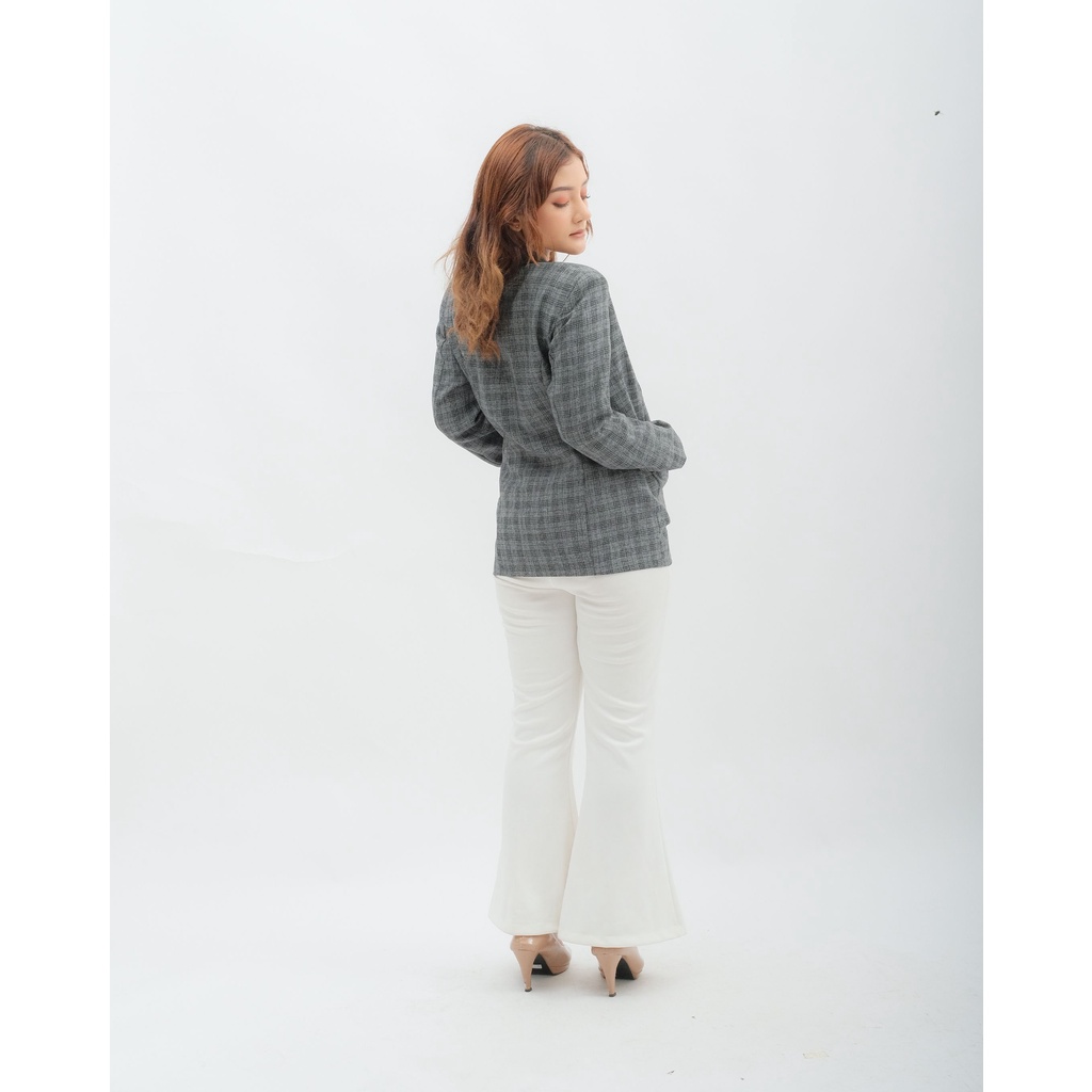 BLAZER WANITA KOTAK-KOTAK - BLAZER WANITA - B8 - BOLDEN