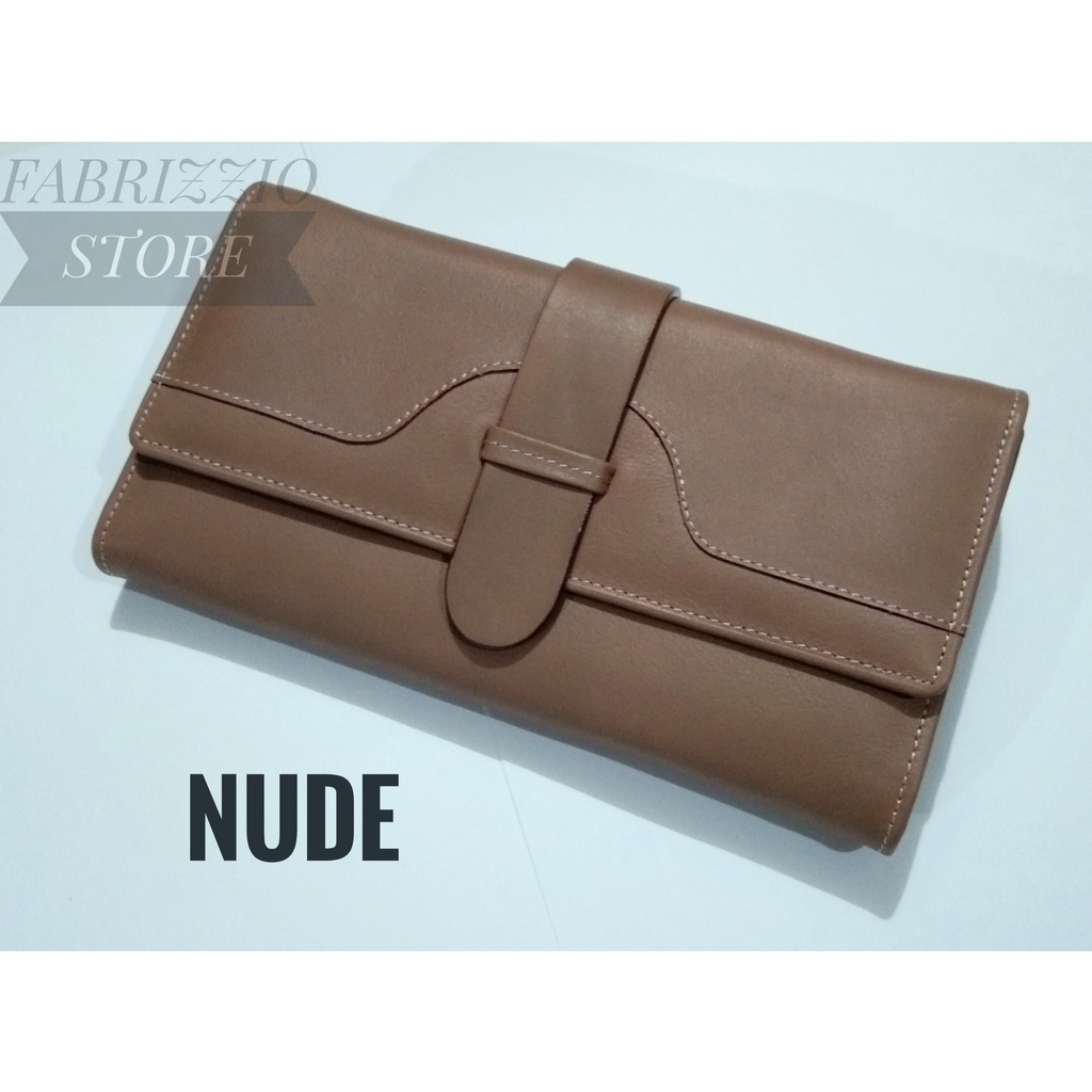 dompet wanita panjang hp kulit asli natural