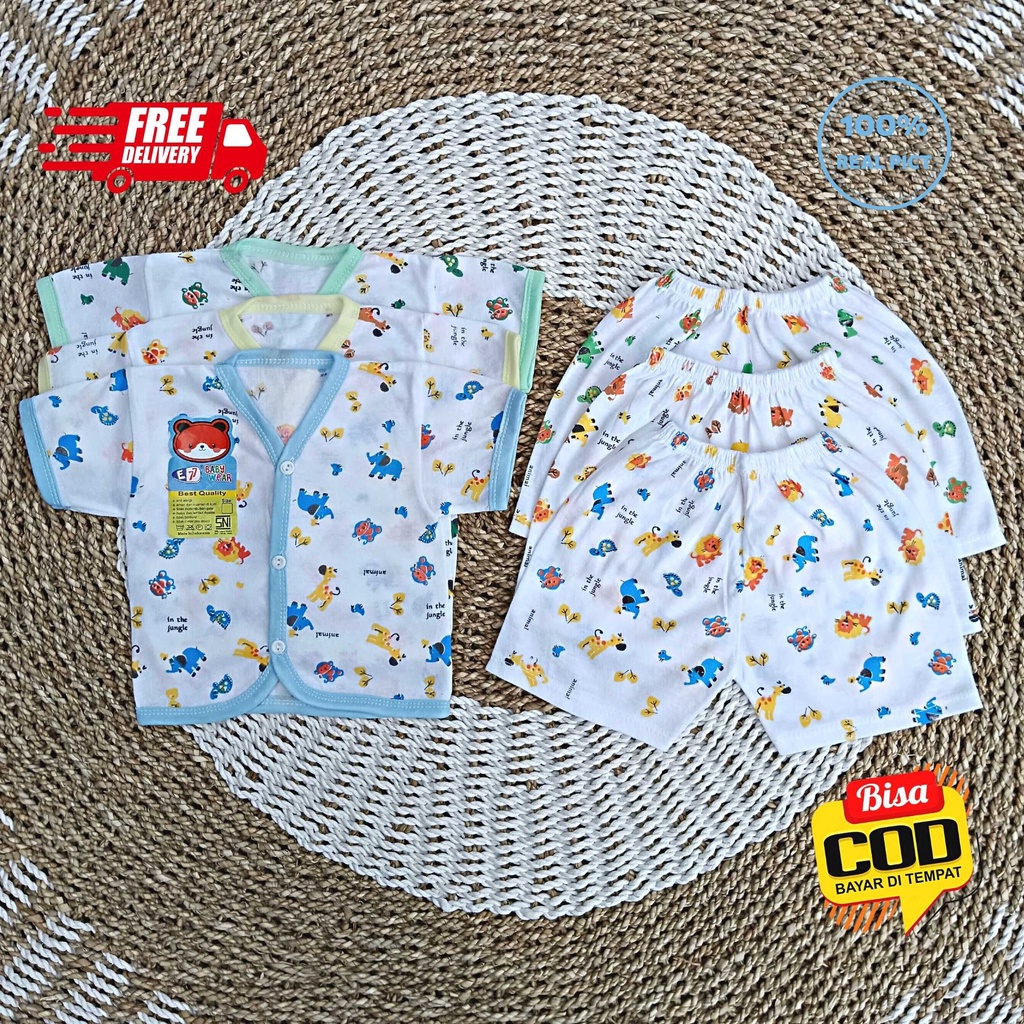 Paket Hemat Baju Bayi Motif 18 pcs / 9 stel merk SNI EXCELLENT 77