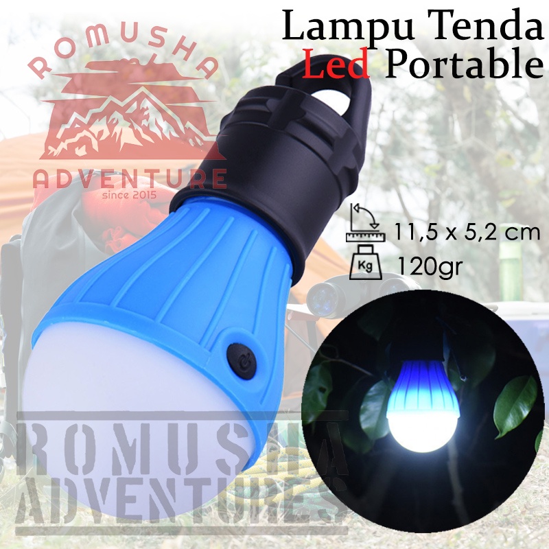 Lampu Bohlam Gantung LED Portable Outdoor Lampu Tenda Camping Kemah