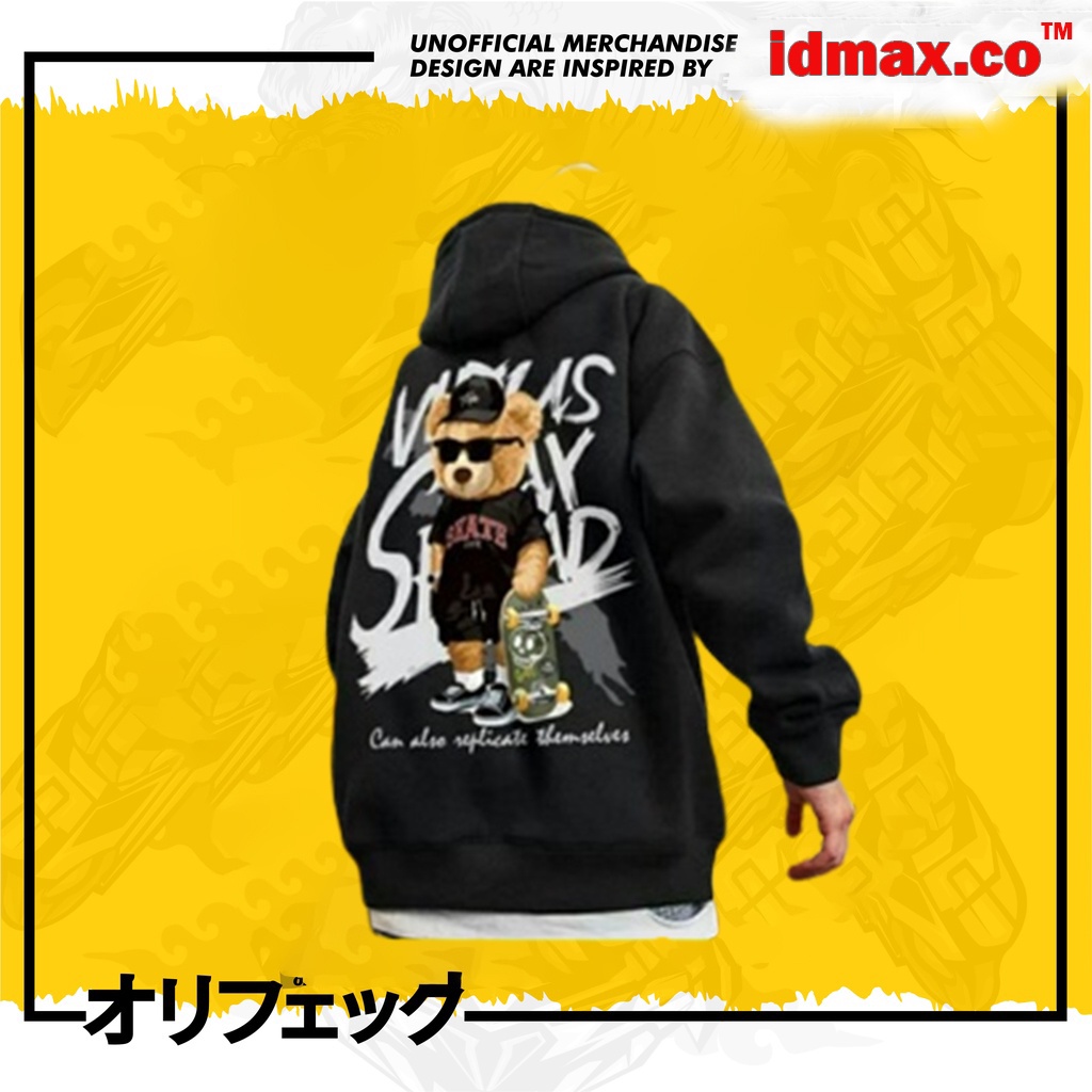Hoodie Skate Wius Sweater Hoodie Oversize Pria Baju Hodie Oversized Trendi Sweeter Hody jepang style