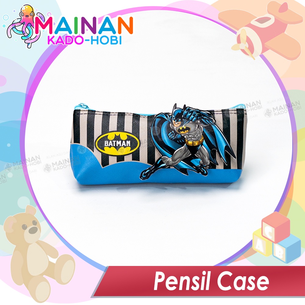 

ALAT TULIS STATIONERY PENCIL BAG KOTAK PENSIL ANAK LAKI KARAKTER KARTUN SUPERHERO BATMAN