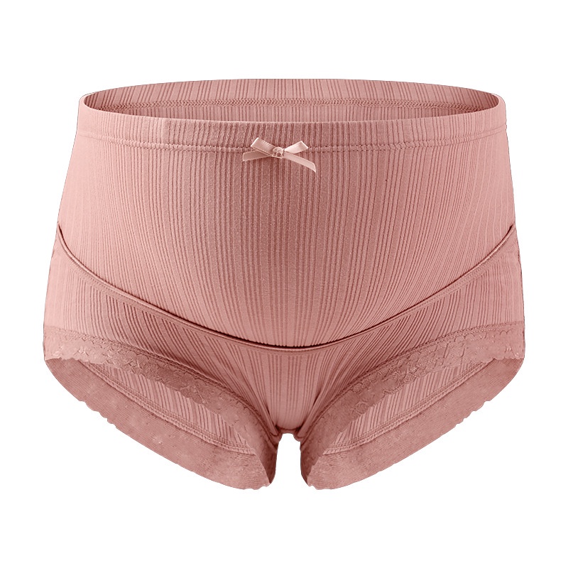 Celana Dalam Hamil Wanita Plus Ukuran Celana Hamil Bernapas Tinggi Pinggang Renda Perut Adjustable 838