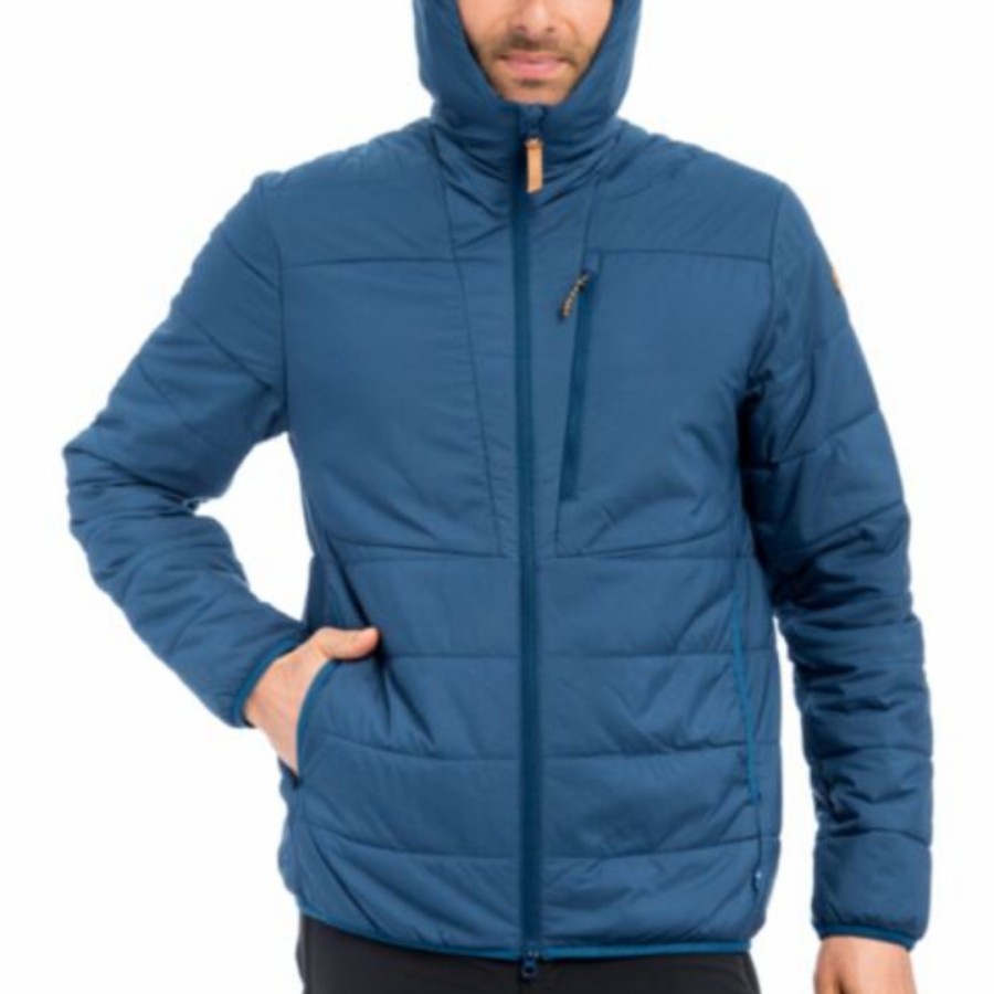 FJALLRAVEN KEB PADDED HOODIE JACKET MENS BLUEBERRY ORIGINAL