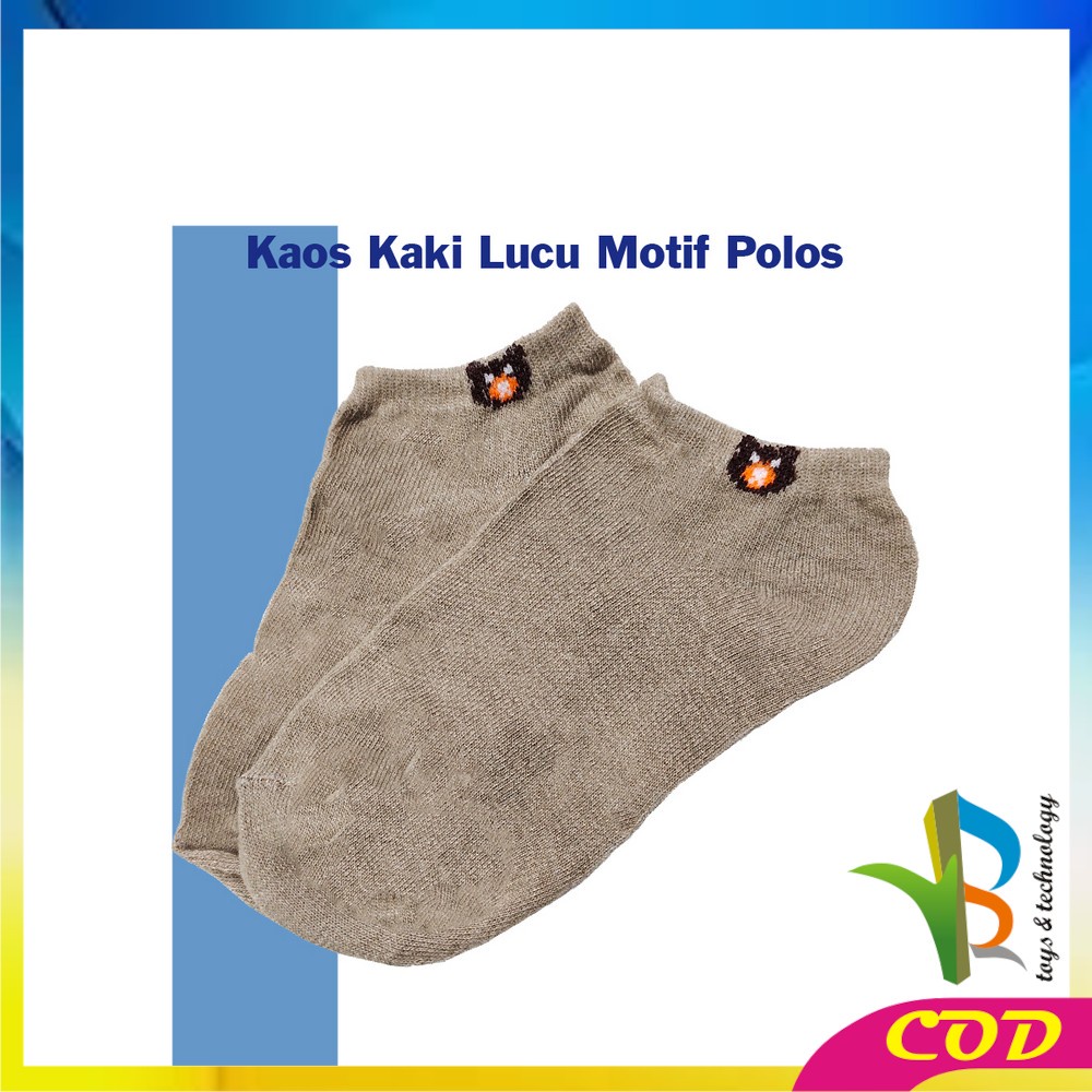 RB-P479 Ankle Kaos Kaki Spandex Dewasa Motif Semata Kaki / Kaus Kaki Pendek Unisex Motif Fashion Wanita Pria