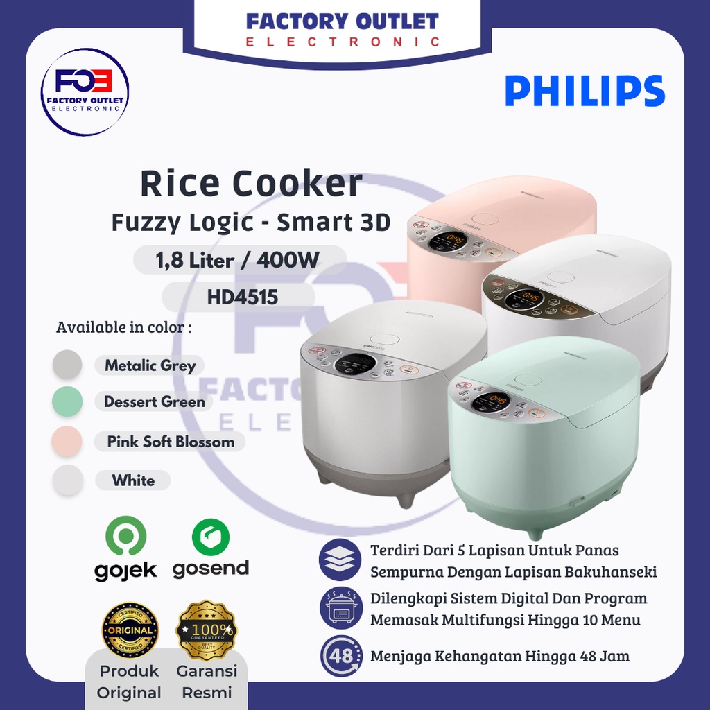 Philips HD 4515 Rice cooker Digital Philips