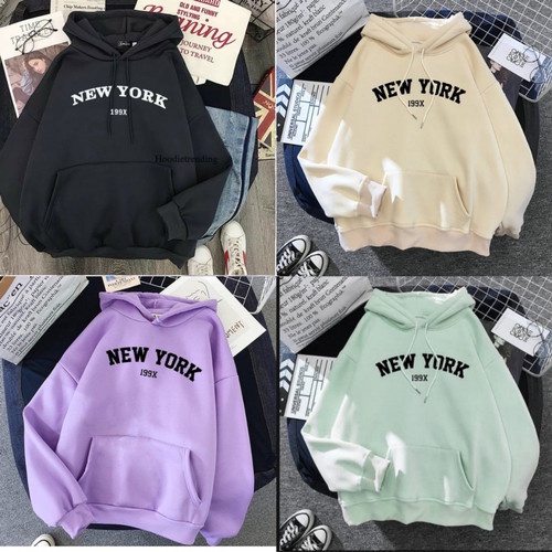 JAKET HOODIE NY NEW YORK 199X ALLL SIZE PUPLE UNISEX