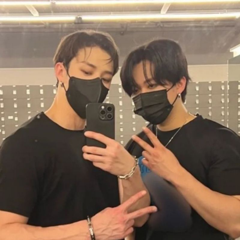 MASKER HITAM & BIRU HIJAB, NON HIJAB, MASKER DUCKBILL