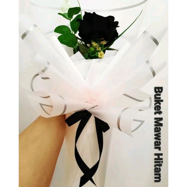 BUKET MAWAR HITAM - BUKET ARTIFICIAL -  BUKET HADIAH - VALENTINE
