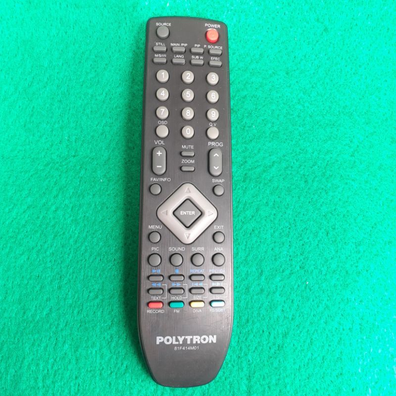 Remote TV LCD LED POLYTRON Original Asli . 81F414M01 .