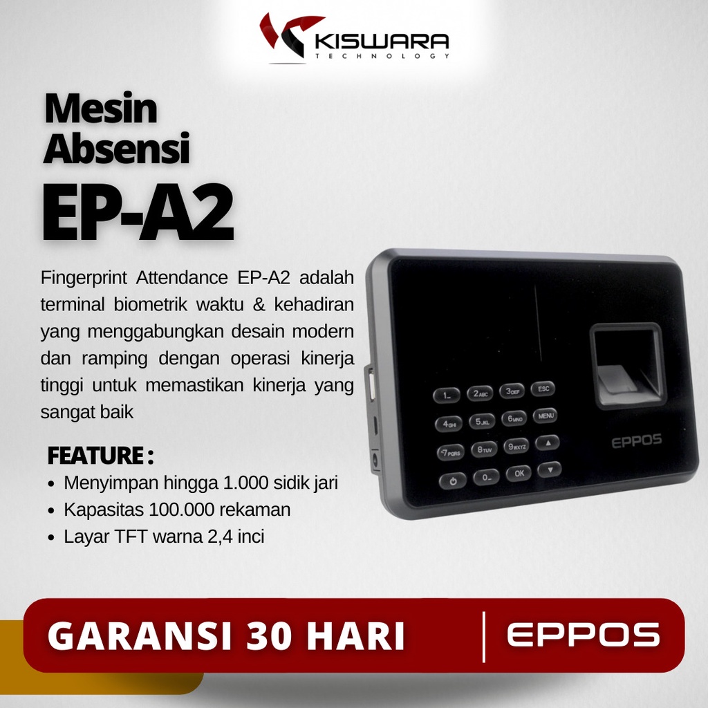 Mesin Absensi EPPOS Fingerprint Attendance EP-A2